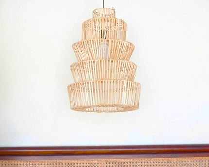 Rotanlamp met buitengewoon ontwerp | Lampenkap | Hanglamp MULIA