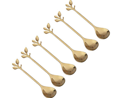 Gouden diverse bladdesserttafels - veel van 6