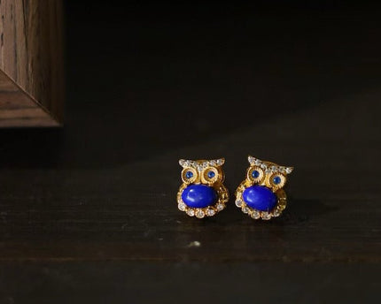 Lapis Lazuli Uil oorstekers