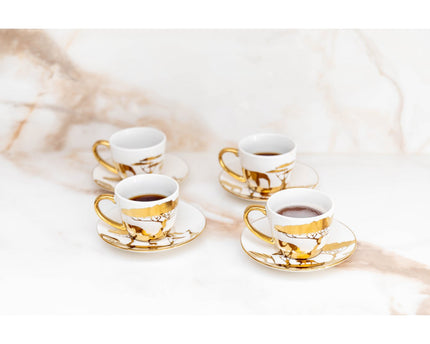 Dorée Savanne Coffee Cups and Subasses - veel van 4