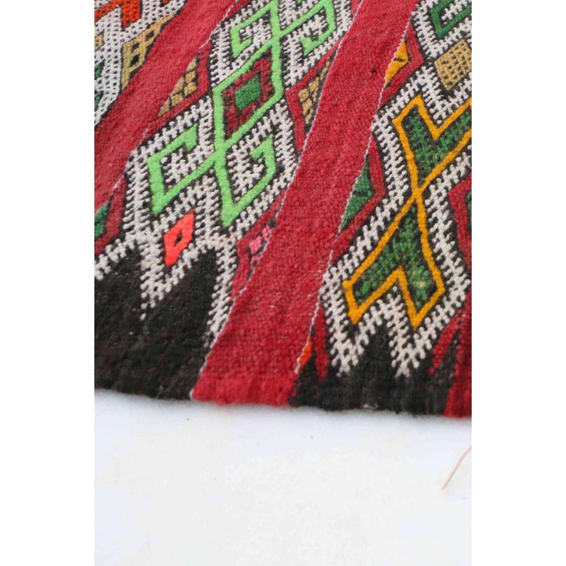 Marokkaans Berberkleed van wol en katoen 93 x 214 cm