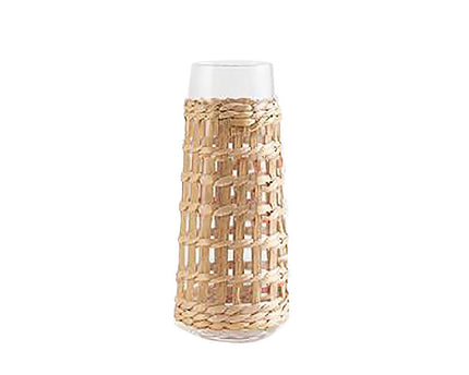 Rattan carafe 12x12x28cm