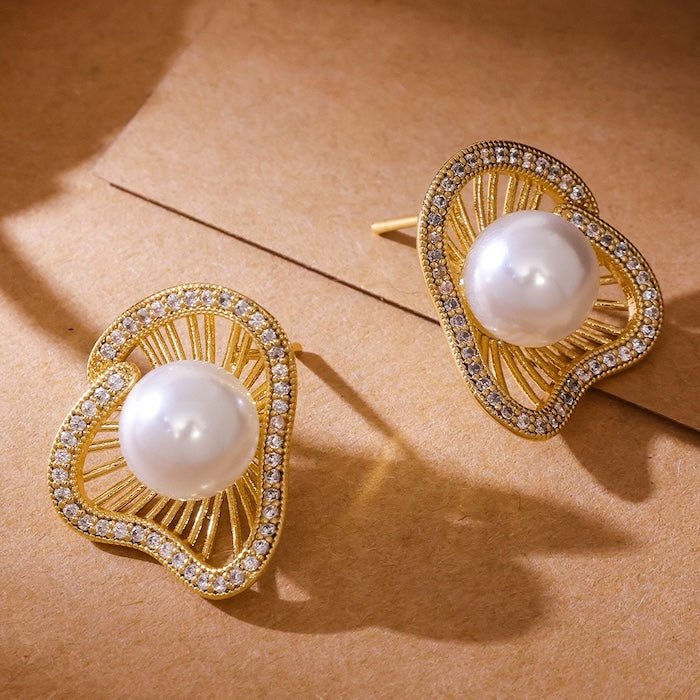 Lotus Design Sparkling Pearl -oorbellen N Ringen