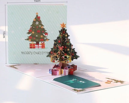3D -kaart - Kerstboomkaarten