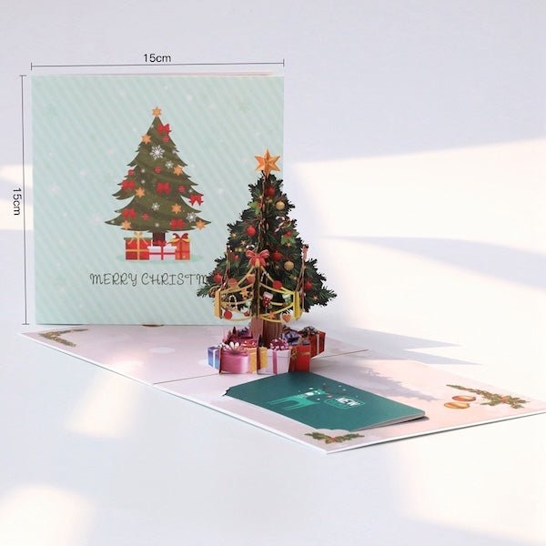 3D -kaart - Kerstboomkaarten