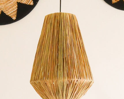 Lampenkap Plafondlamp Pendel rond ENDAH gemaakt van Raffia