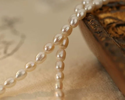 Tijdloze parelkralenketting met OT-gesp