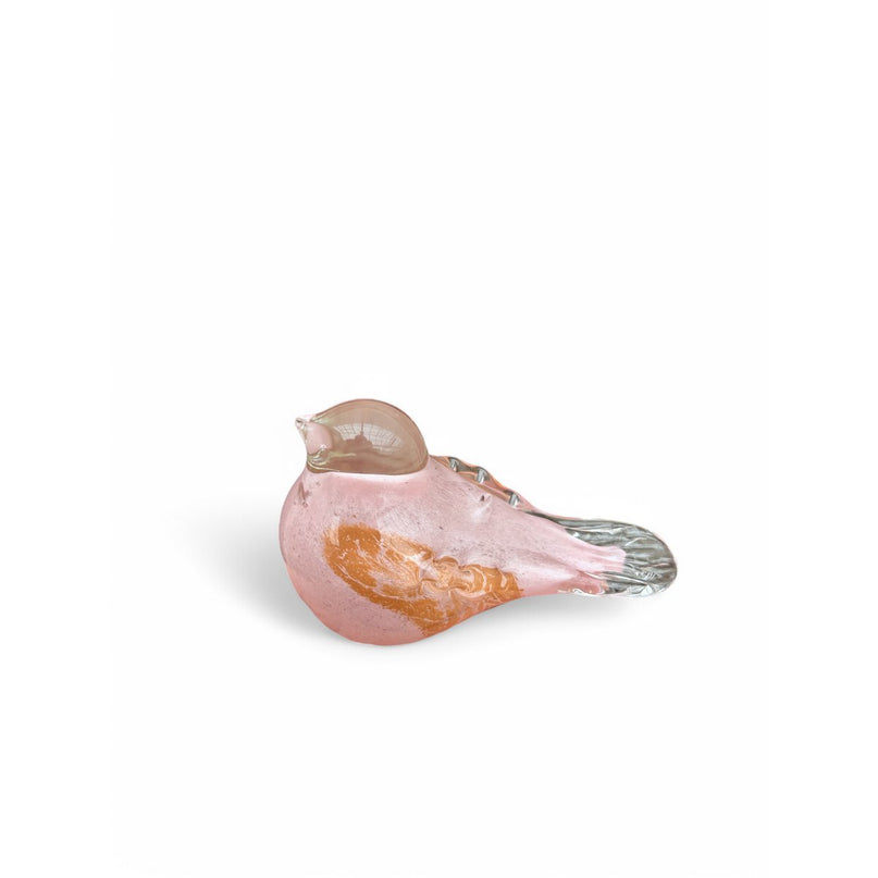 Roze kunstglasvogel