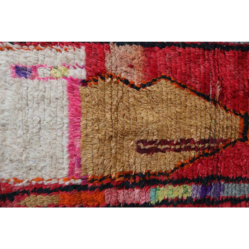 Zuiver wollen Marokkaans Berber halkleed 67 x 344 cm