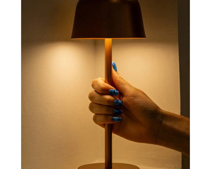 Anton Koperen Oplaadbare Tafellamp | Stijlvolle en draadloze verlichting