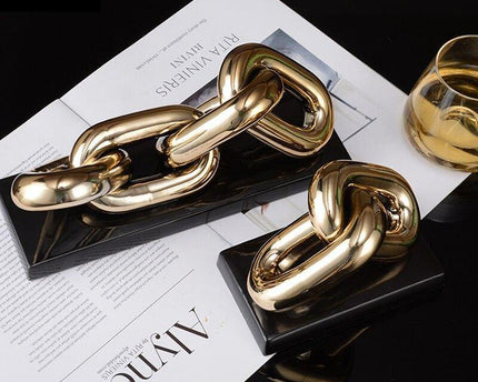 Moderne Luxe Gouden Ketting Art 4 Schakel (ZH-017-grootBIG)