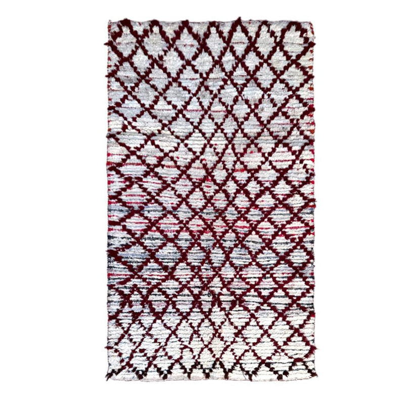 Zuiver wollen Marokkaans Berberkleed 97 x 177 cm