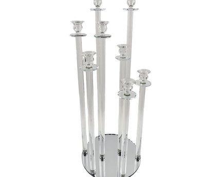 KRISTAL KANDELAAR CENTRUM 8 LAMPEN H77CM