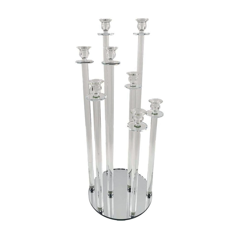 KRISTAL KANDELAAR CENTRUM 8 LAMPEN H77CM