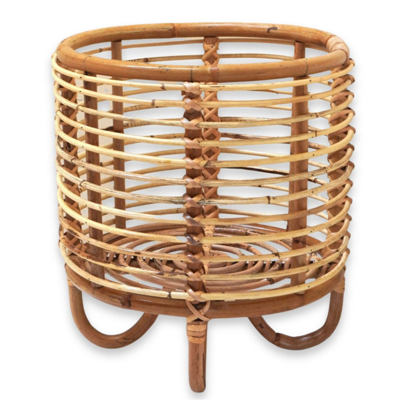 Rotan plantenstandaard plantenbak bloempothouder MALANG beige