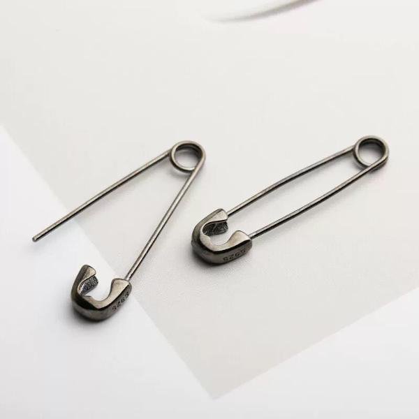 Unieke minimalistische paperclip-oorbellen - één paar