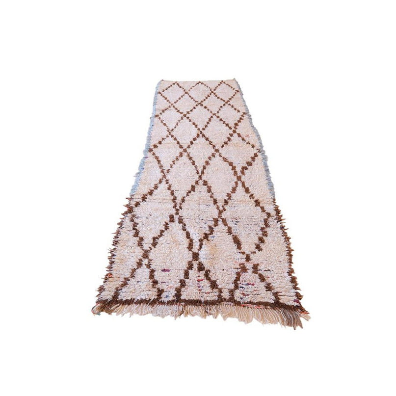 Zuiver wollen Marokkaans Berber-tapijt 98 x 278 cm