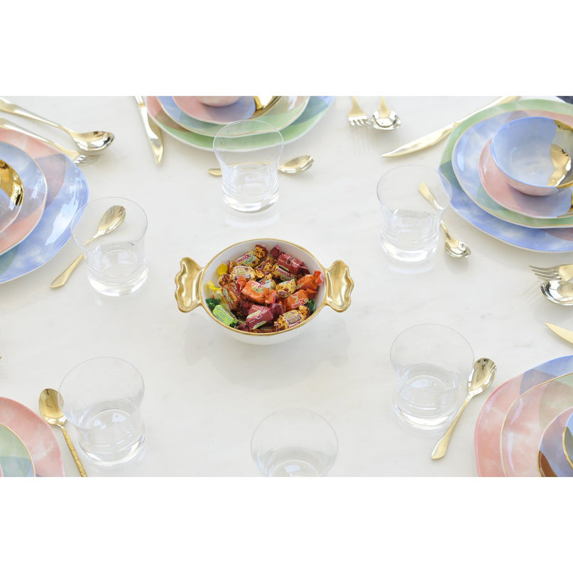 Candy Candle Heads Golden Handles 14x14x6cm