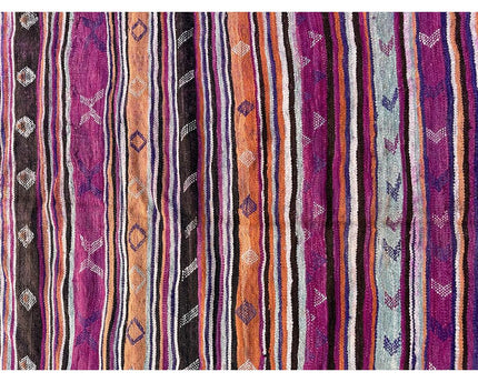 Zuiver wollen Marokkaans Kelim Berber tapijt 192 x 342 cm