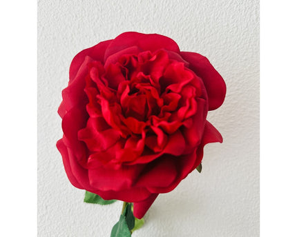 QMF Hand Touch Rose 65cm 1PCS rood