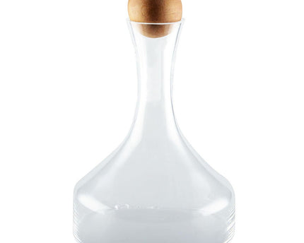 Karaf om te decanteren met houten pet