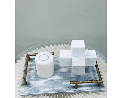 Licht luxe modern eenvoudig marmeren kruis wit Groot 15cm*15cm*15cm