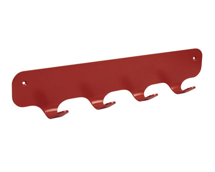 Gorillz Rounded Four Industriële Wandkapstok 4 Kapstok haken - Rood