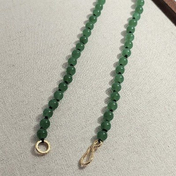 Tijdloze groene Aventurijn kralen ketting