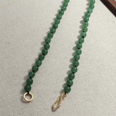 Tijdloze groene Aventurijn kralen ketting