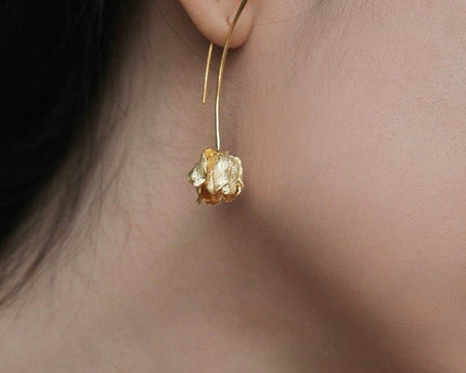 Unieke Tulpbloem Longline Oorbellen