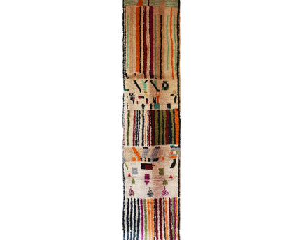 Zuiver wollen Marokkaans Berber halkleed 75 x 378 cm