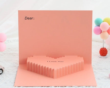 3D -kaart - Minimalistische liefdeskaart