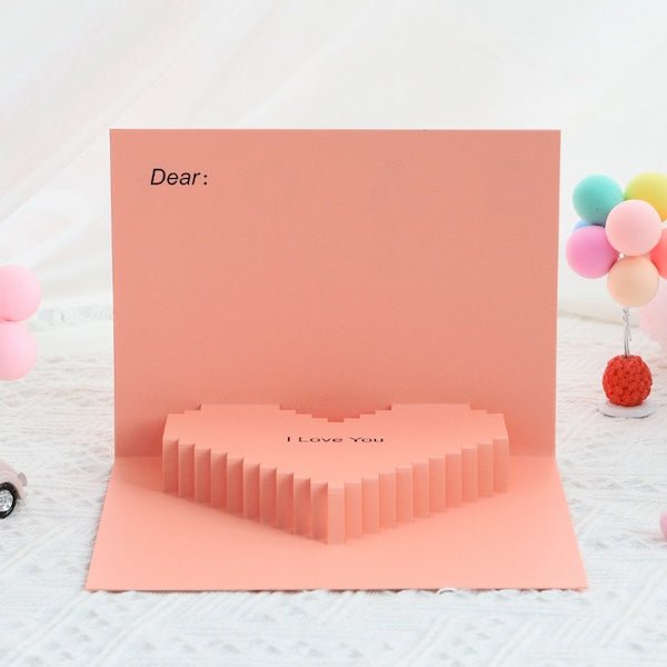3D -kaart - Minimalistische liefdeskaart