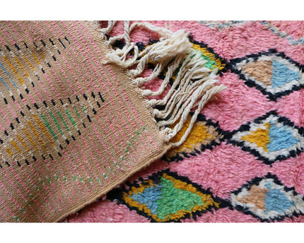 Zuiver wollen Marokkaans Berber halkleed 70 x 340 cm