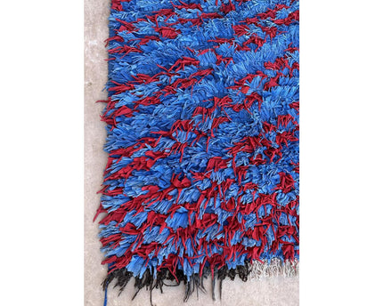 Marokkaans Berber-tapijt van gerecycled textiel 88 x 136 cm