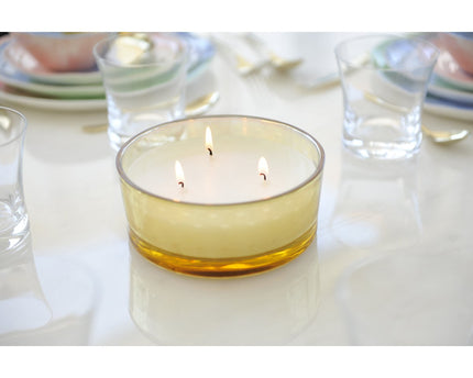 Gouden glas vanille kaars