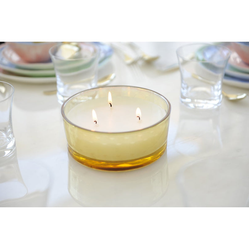 Gouden glas vanille kaars