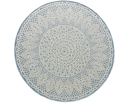 Tapis deco rond GEHAAKT