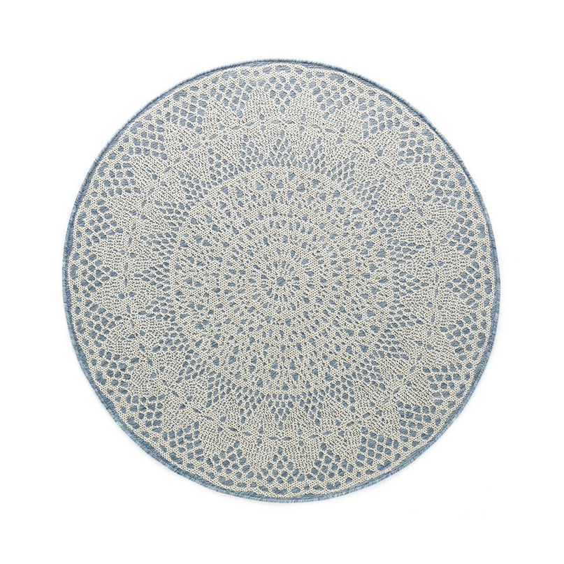 Tapis deco rond GEHAAKT