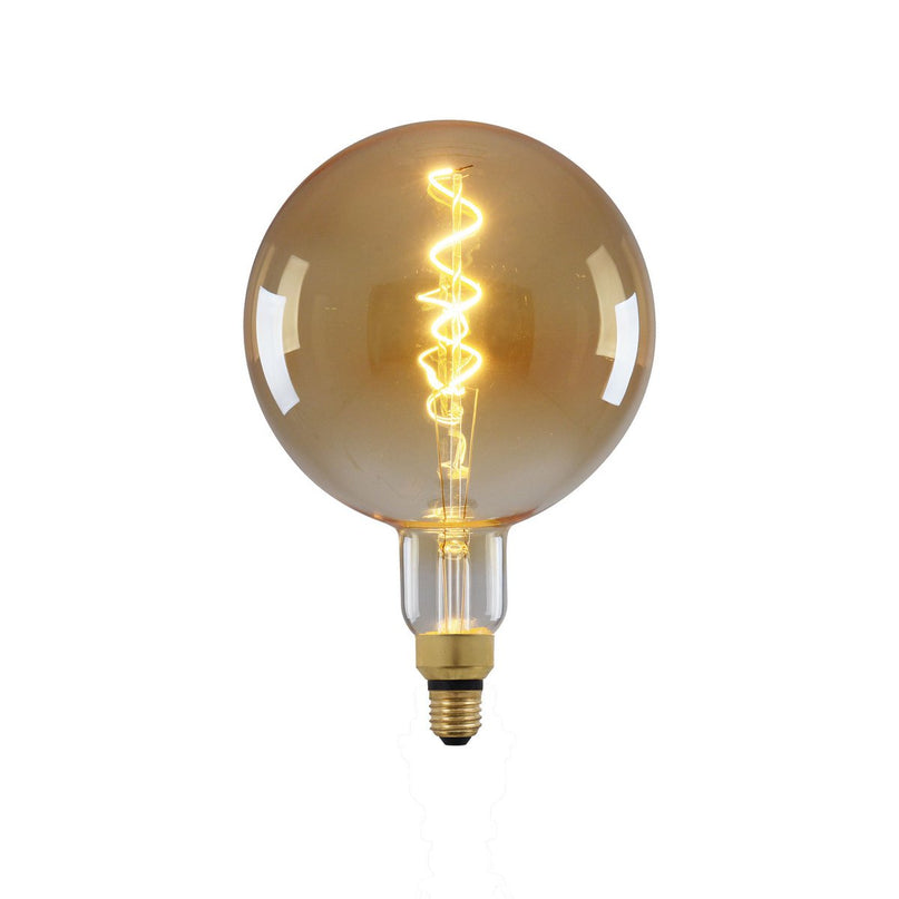 LED -lamp "Dilly Max", 5 watt, gloeilamp gemaakt van metaal en glas, warm wit, E27 Socket LED, decoratieve LED -lamp ca.