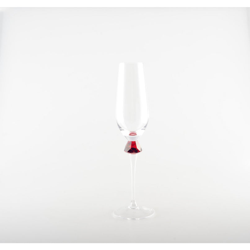 Flutes met 4 -gekleurde diamantvoet - veel van 4