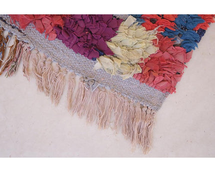 Marokkaans Berber-tapijt van gerecycled textiel 71 x 168 cm