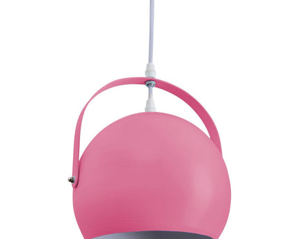 Hanger lamp "Colorado" roze Ø ca. 25 cm, metaal, E27 -aansluiting, verlichting voor woonkamer, eetkamer, kinderkamer
