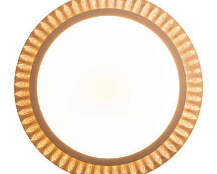 LED -plafondlicht "Madison" Ø 48 cm, veel functies, gemaakt van metaal en plastic, goud, met geïntegreerde LED's, verlichting voor woonkamers of kantoor
