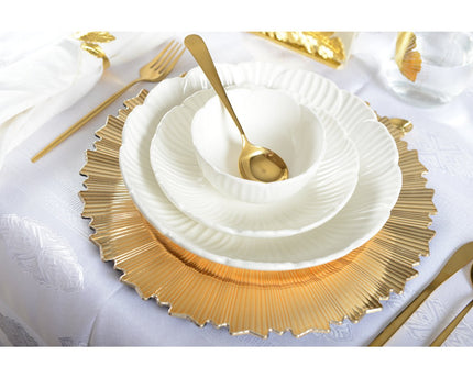 Gouden dessert lepels - veel 6