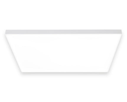 LED -paneel plafondlamp "Carente" zijlengte 45 cm, frameless, vele functies, gemaakt van metaal en plastic, witte, geïntegreerde LED's