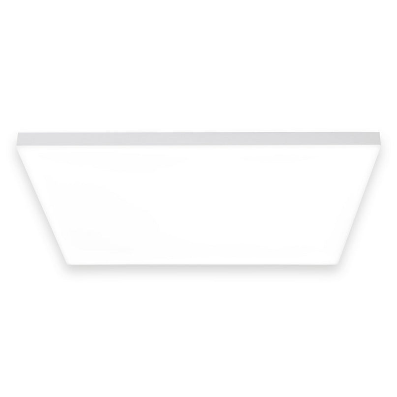LED -paneel plafondlamp "Carente" zijlengte 45 cm, frameless, vele functies, gemaakt van metaal en plastic, witte, geïntegreerde LED's