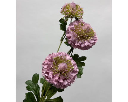 Scabiosa | Zijden kunstbloem | Lengte 80cm  2pcs wit