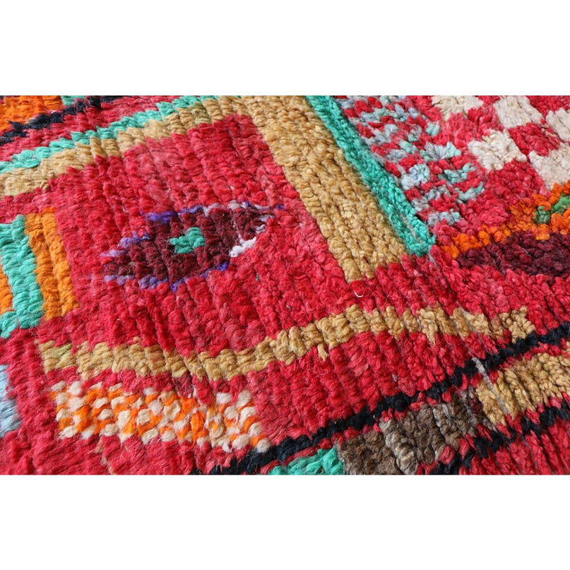 Zuiver wollen Marokkaans Berber halkleed 67 x 344 cm