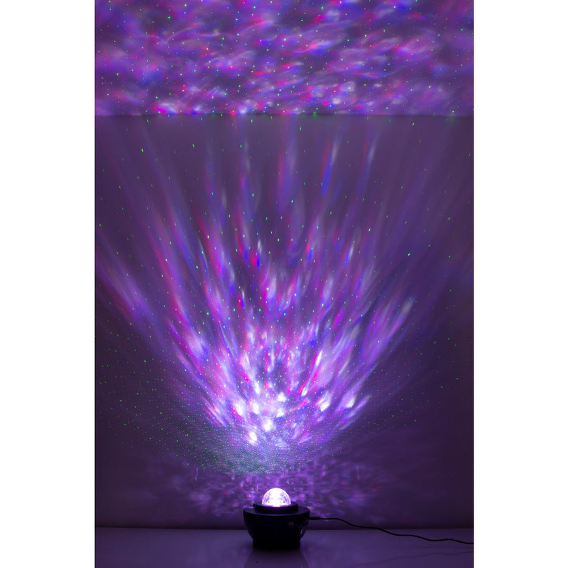 Atmosferische Galaxy LED -projector, decoratieve verlichting gemaakt van plastic, kleurrijke, geïntegreerde LED, voor binnen
